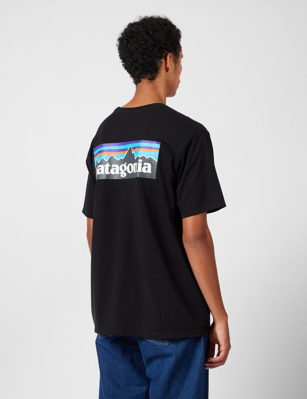 Patagonien P-6 Logo Responsibili-T T-Shirt - Schwarz