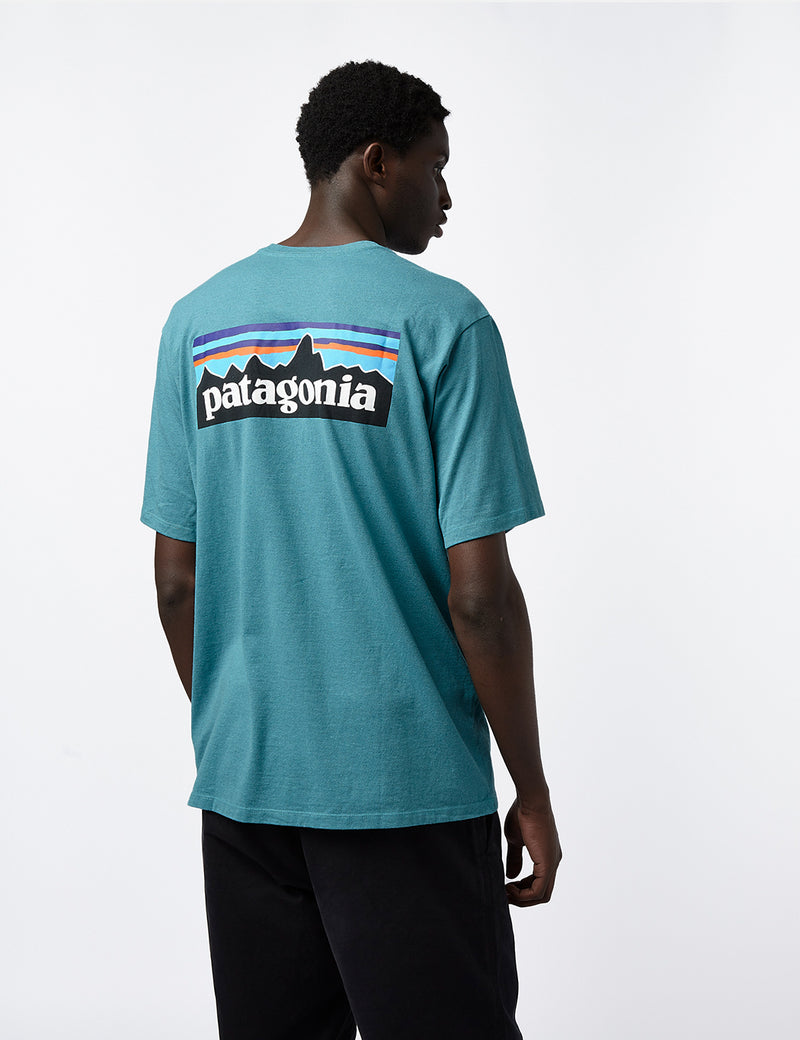 Patagonia P6 Logo Responsibili-Tee T-Shirt - Belay Blue