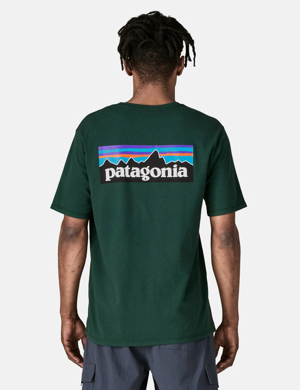 Patagonia P-6 Logo Responsibili-Tee T-Shirt - Cascade Green