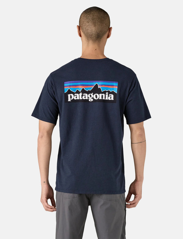 Patagonia P-6 Logo Responsibili-Tee T-Shirt - New Navy Blue
