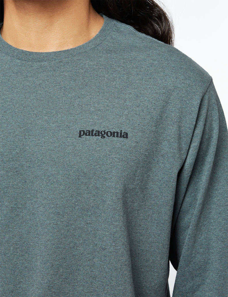 Patagonia P-6 Logo Responsibili-Tee Long Sleeve T-Shirt - Nouveau Green