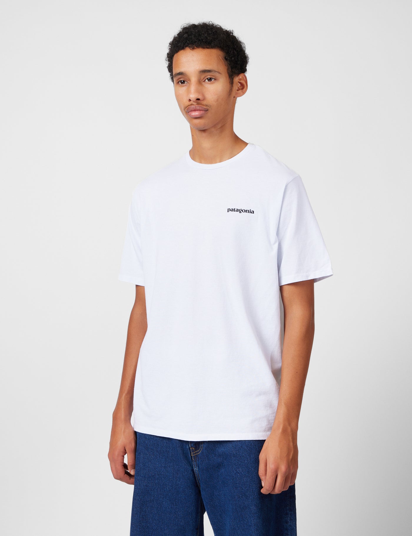 パタゴニアP-6ロゴレスポンシビリ-Tシャツ-ホワイト|URBAN EXCESS。