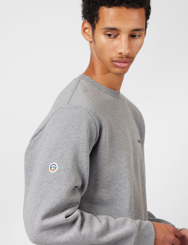 Patagonia Fitz Roy Icon Uprisal Crew Sweatshirt - Gravel Heather