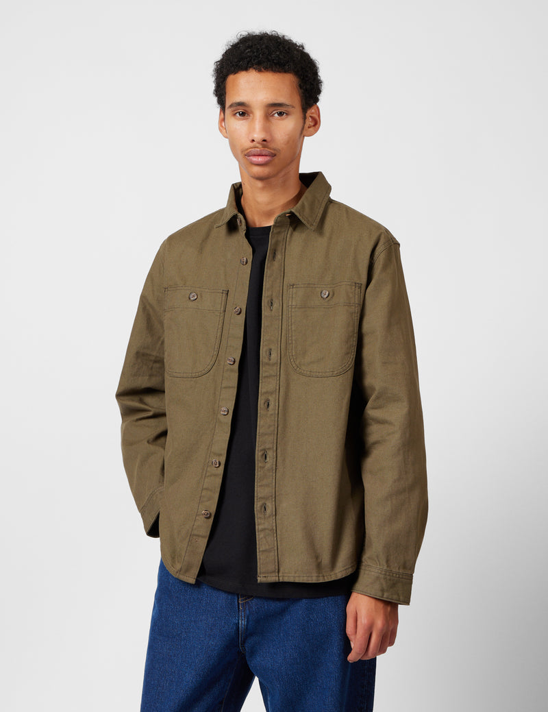 Patagonia Point Reyes Canvas Shirt - Basin Green