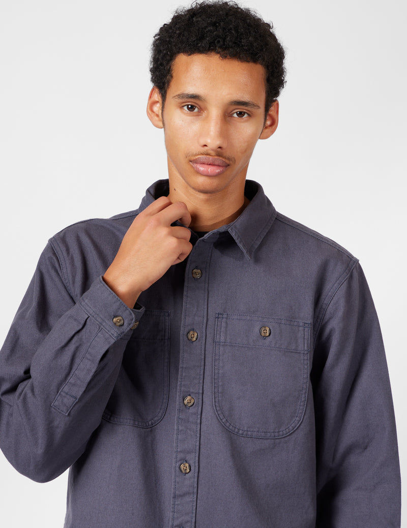 Patagonia Point Reyes Canvas Shirt - Smolder Blue