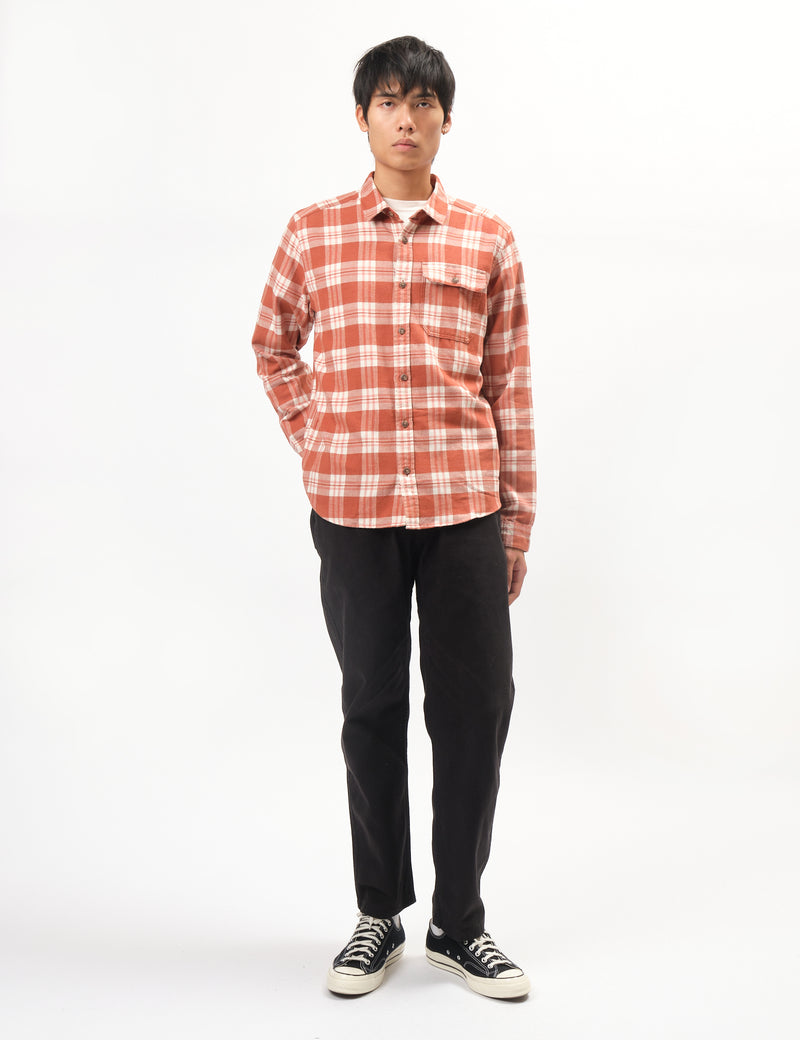 Patagonia LW Fjord Flannel Base Camp Shirt - Burnished Red