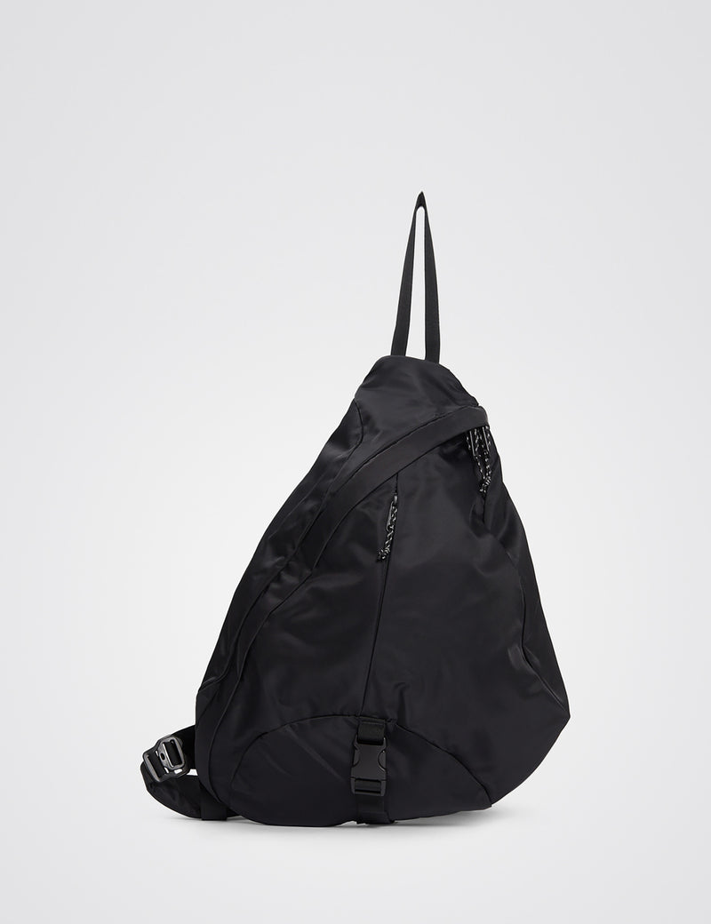 Norse Projects Nylon Twill Tri-Point Bag (Recycled) - Black