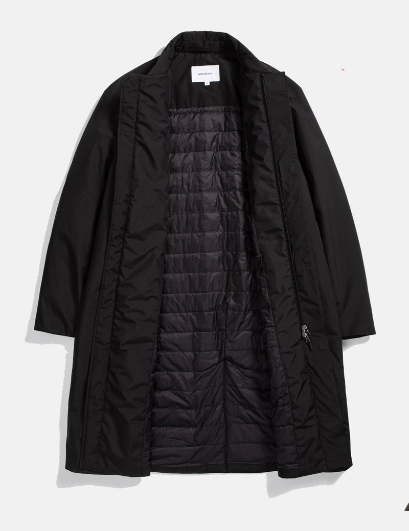 Norse Projects Vargo Gore-Tex Infinium Raglan Mac - Black