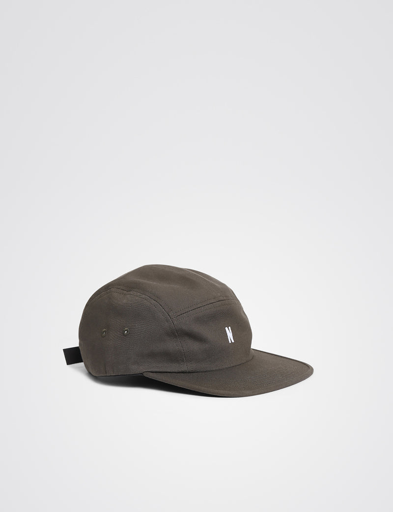 Norse Projects 5-Panel Cap (Twill) - Beech Green