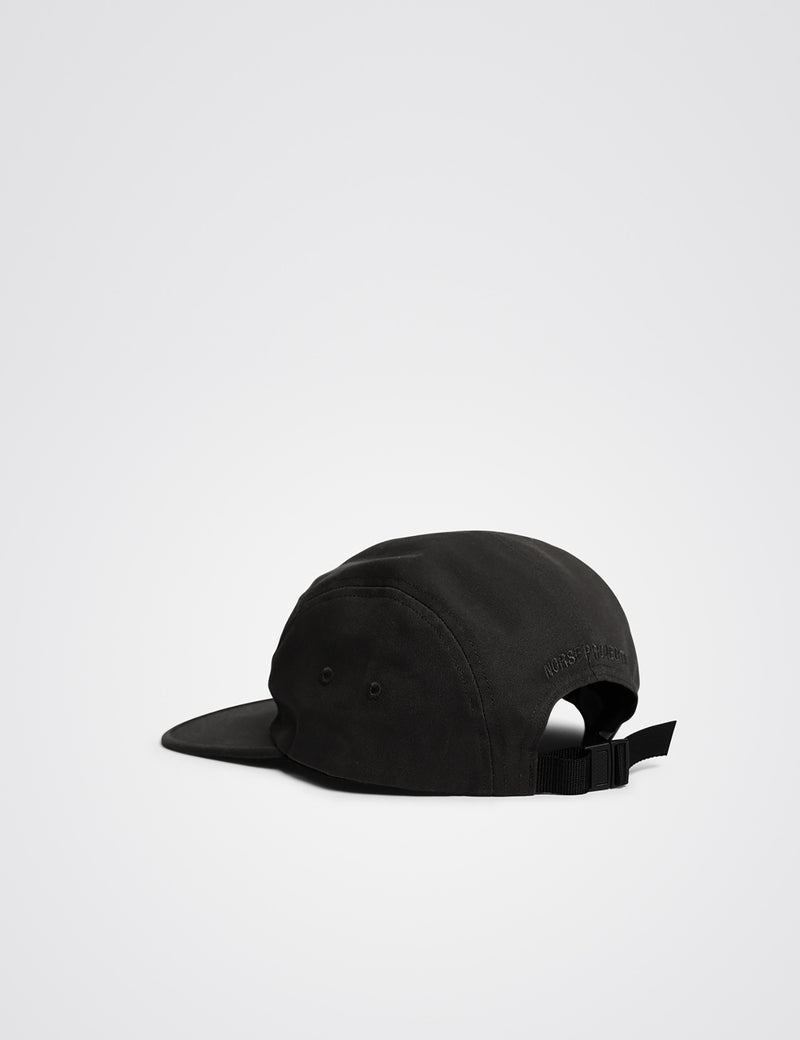 Norse Projects 5-Panel Cap (Twill) - Black
