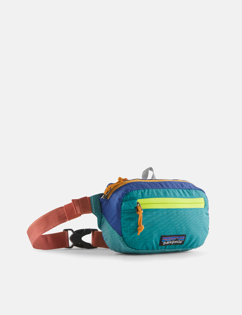 Patagonia Ultralight Black Hole Mini Hip Pack - Patchwork Subtidal Blue