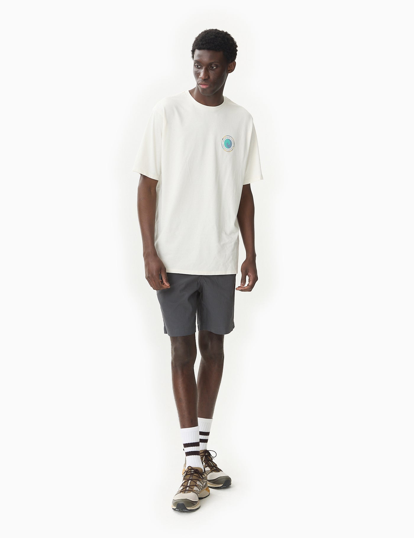 ウェア patagonia - MMA side venti Denim Shitrs short sleeve Patagonia Nomader Volley Shorts - Forge Grey | Urban Excess