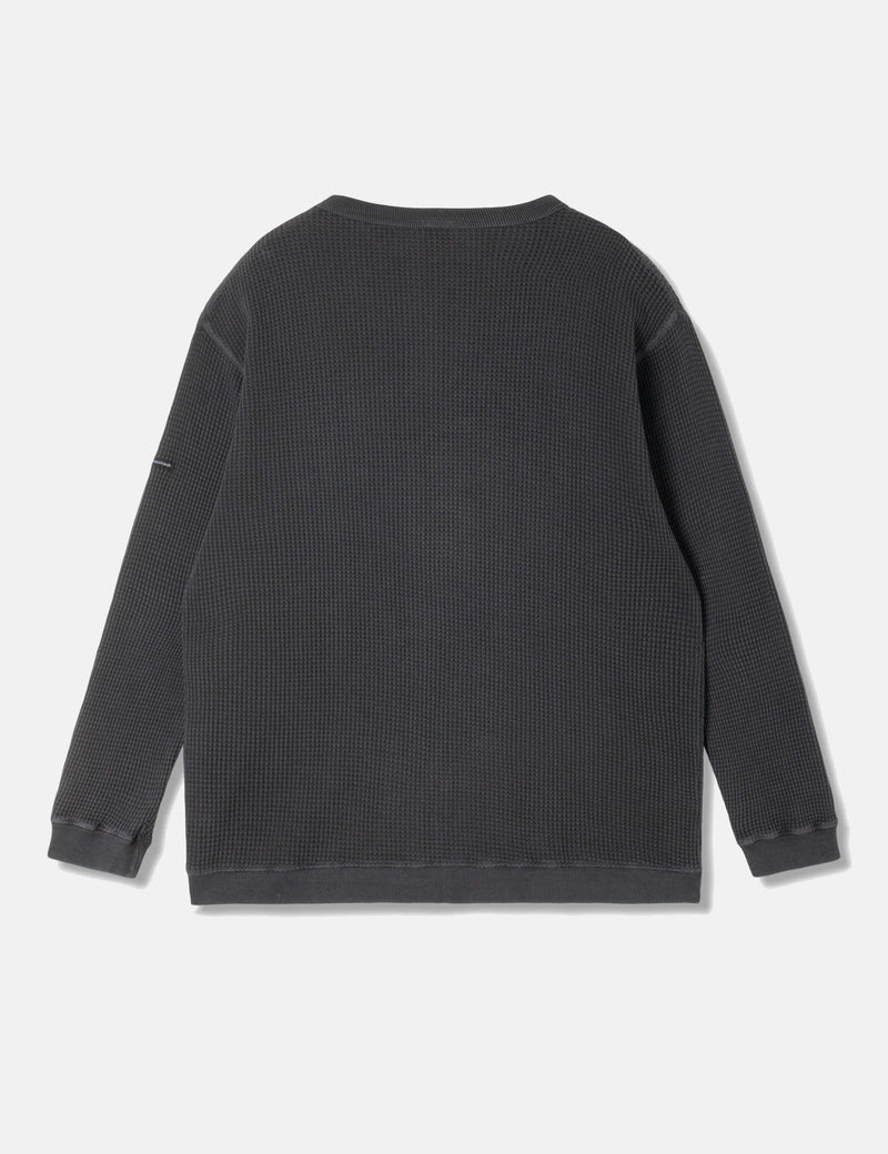 Manastash Heavy Snug Thermal Long Sleeve T-Shirt - Black