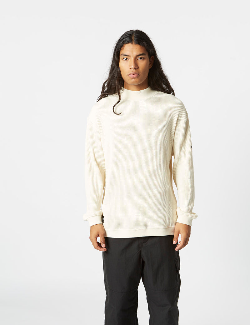 Manastash Heavy Snug Thermal Mock Neck - Natural