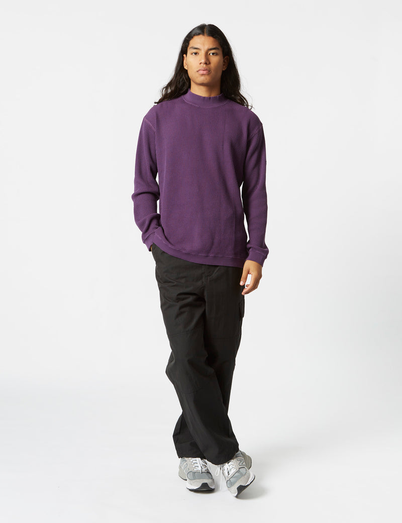 Manastash Heavy Snug Thermal Mock Neck - Purple