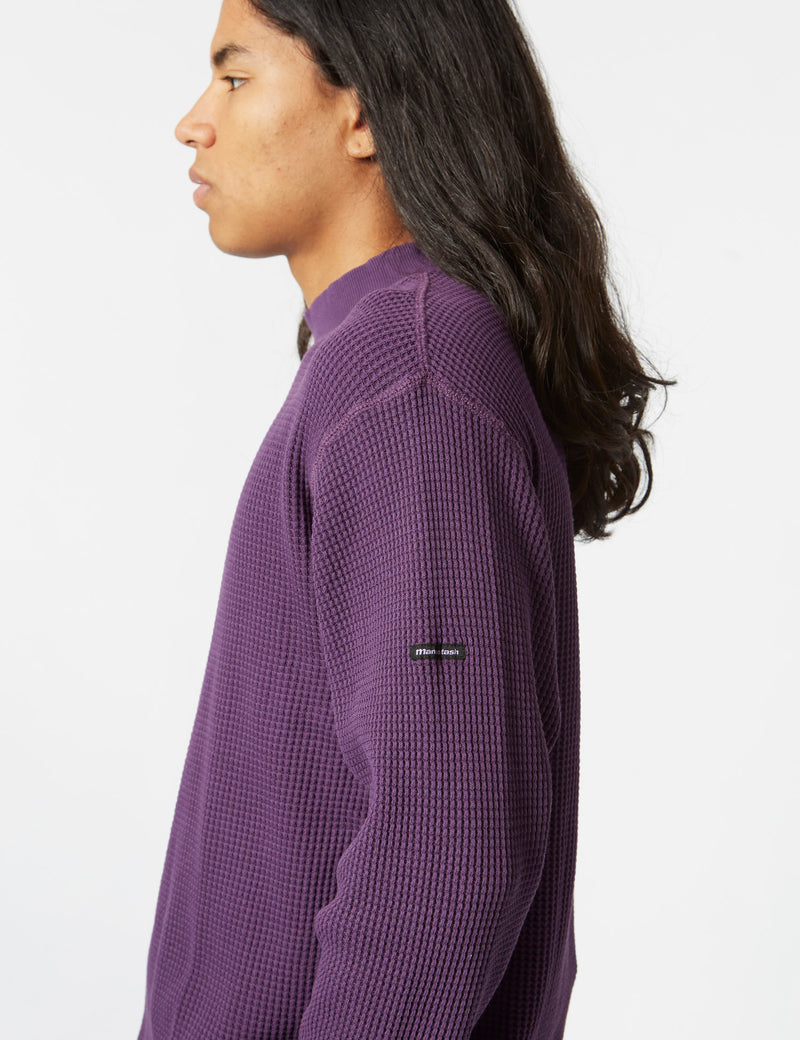 Manastash Heavy Snug Thermal Mock Neck - Purple