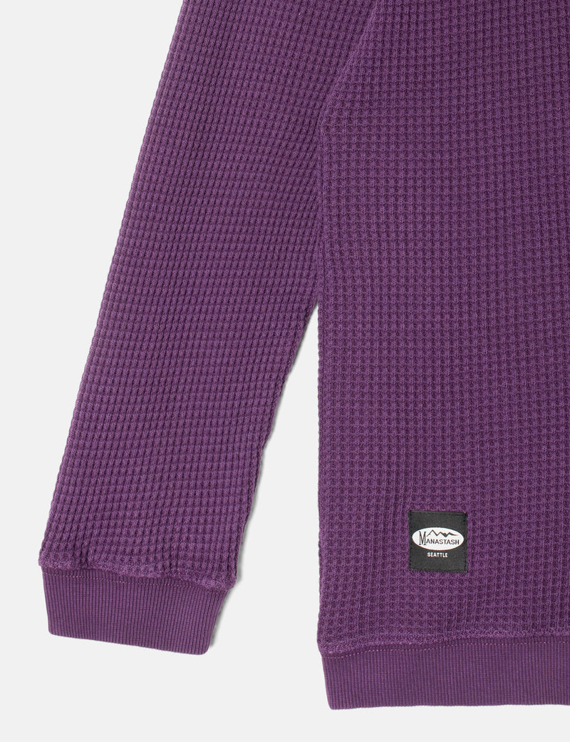 Manastash Heavy Snug Thermal Mock Neck - Purple