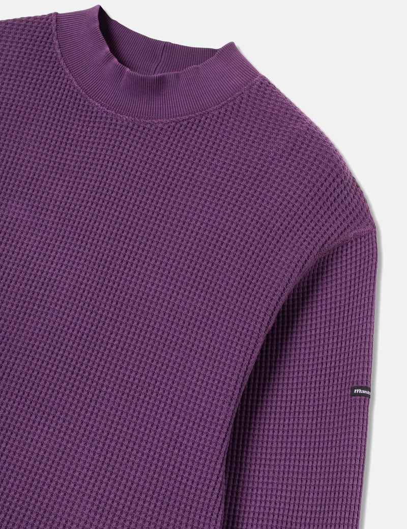 Manastash Heavy Snug Thermal Mock Neck - Purple