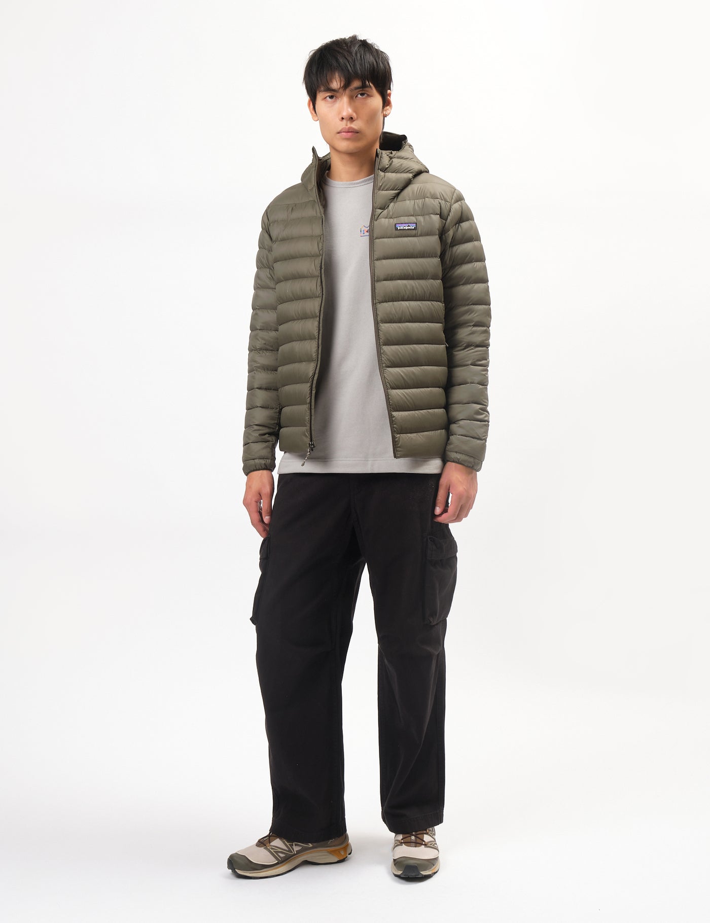 Patagonia Down Sweater Hoody - Pine Needle Green | Urban