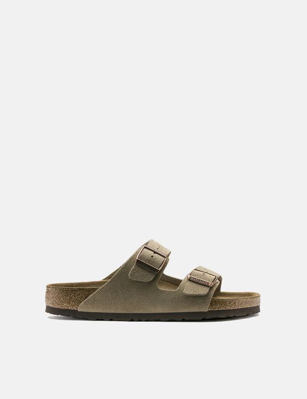 Birkenstock Arizona Sandals Suede (Regular) - Taupe Brown