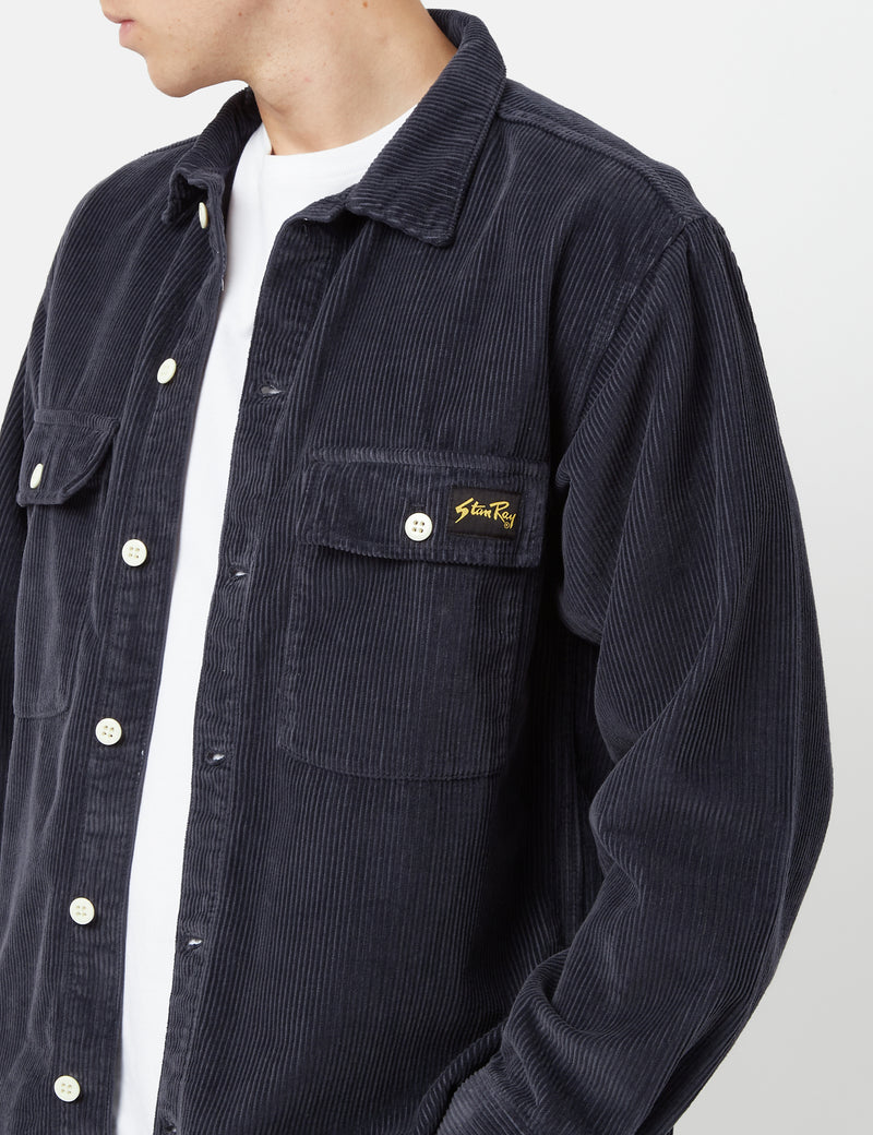 Stan Ray CPO Shirt (Cord) - Navy Blue