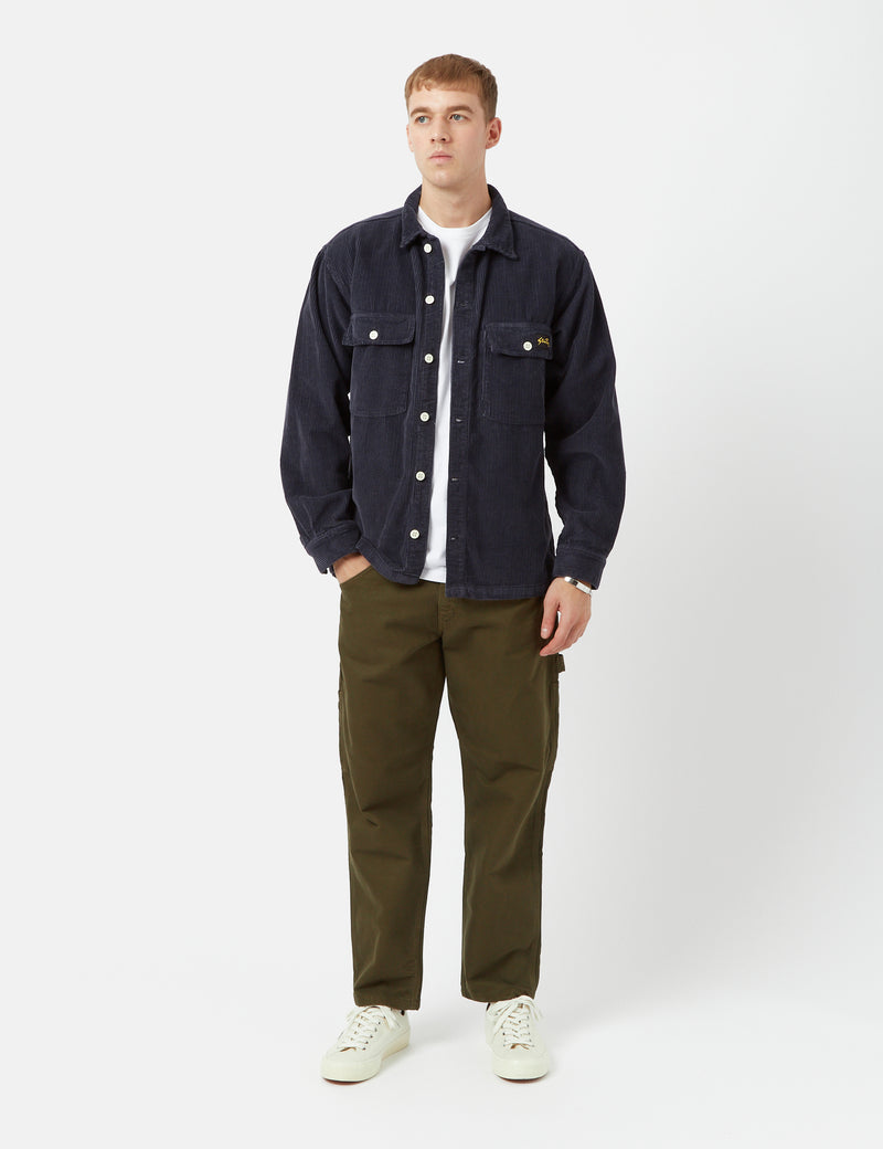 Stan Ray CPO Shirt (Cord) - Navy Blue