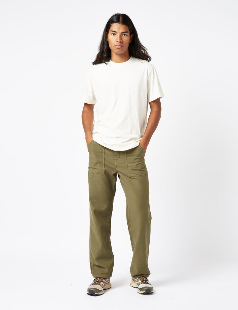 Stan Ray Fat Pant (Loose/Sateen) - Olive Green