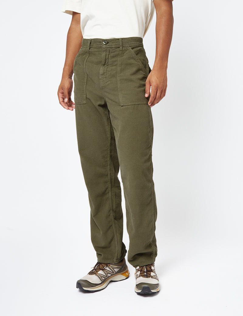 Stan Ray Fat Pant (Loose/Cord) - Olive Green