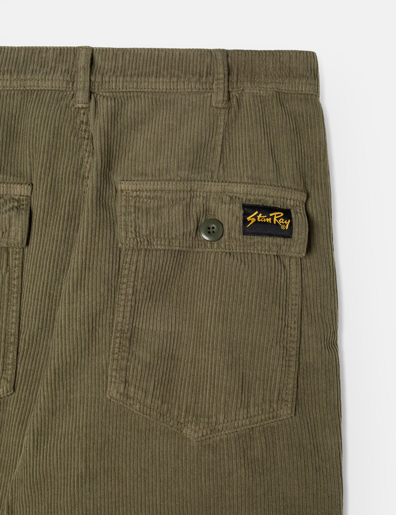 Stan Ray Fat Pant (Loose/Cord) - Olive Green