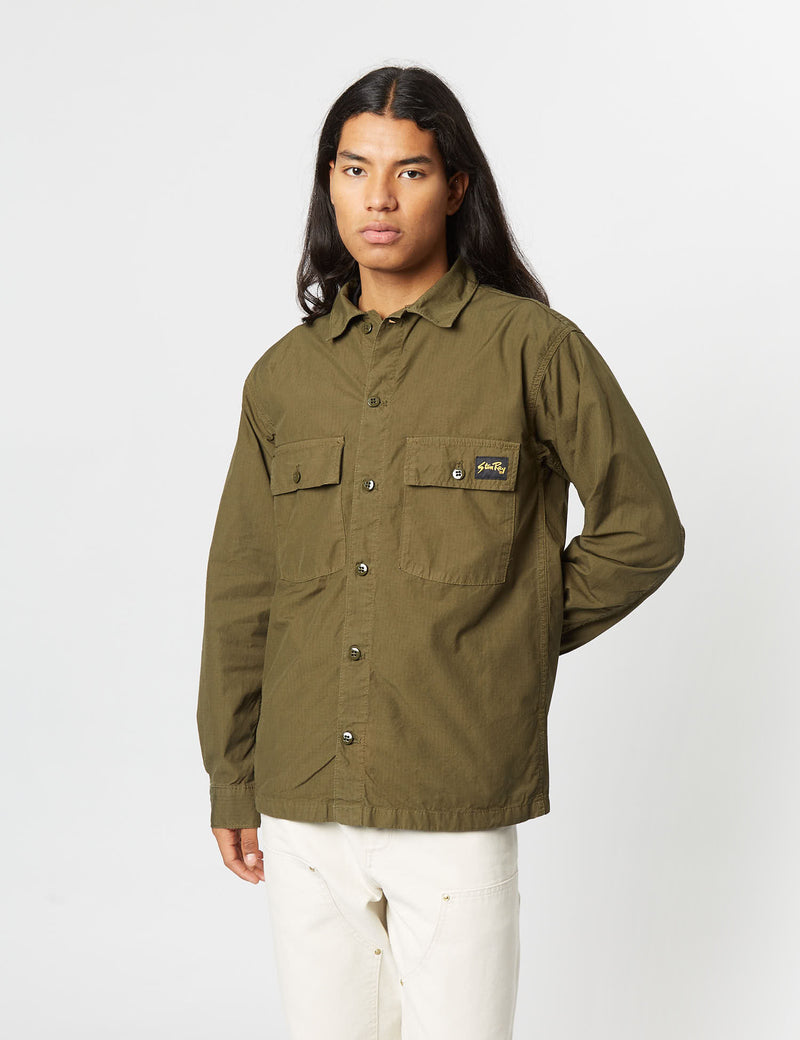 Stan Ray CPO Shirt (Ripstop) - Olive Green