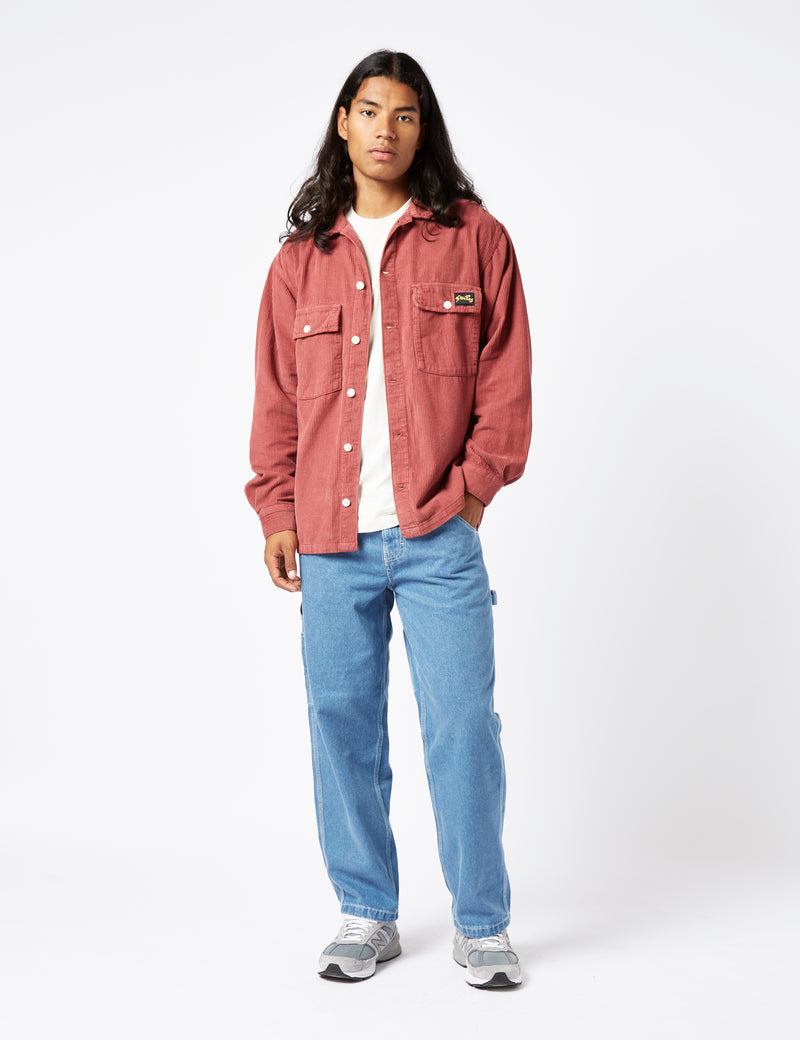 Stan Ray CPO Shirt (Cord) - Cranberry Red