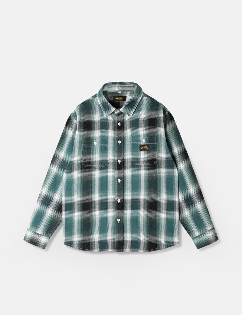 Stan Ray Flannel Shirt (Plaid) - Pine Green