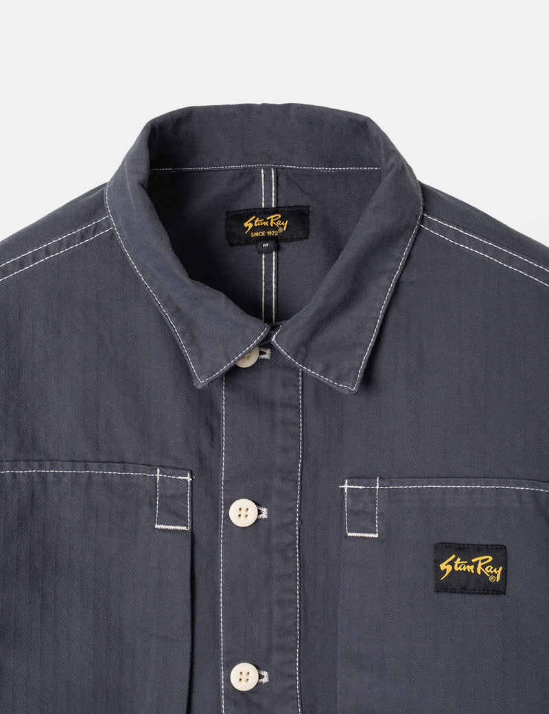 Stan Ray Painters Shirt (Herringbone) - Navy Blue
