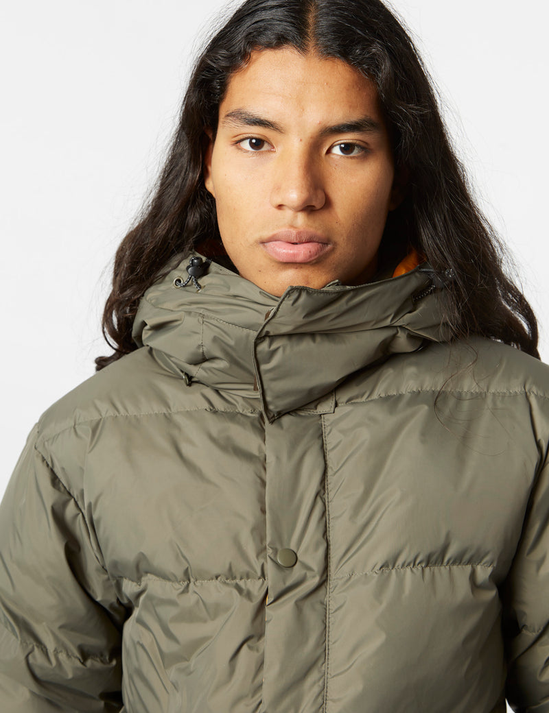 Stan Ray Down Jacket (Removable Hood) - Olive Green