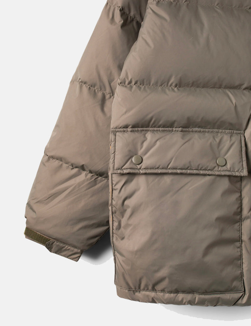 Stan Ray Down Jacket (Removable Hood) - Olive Green