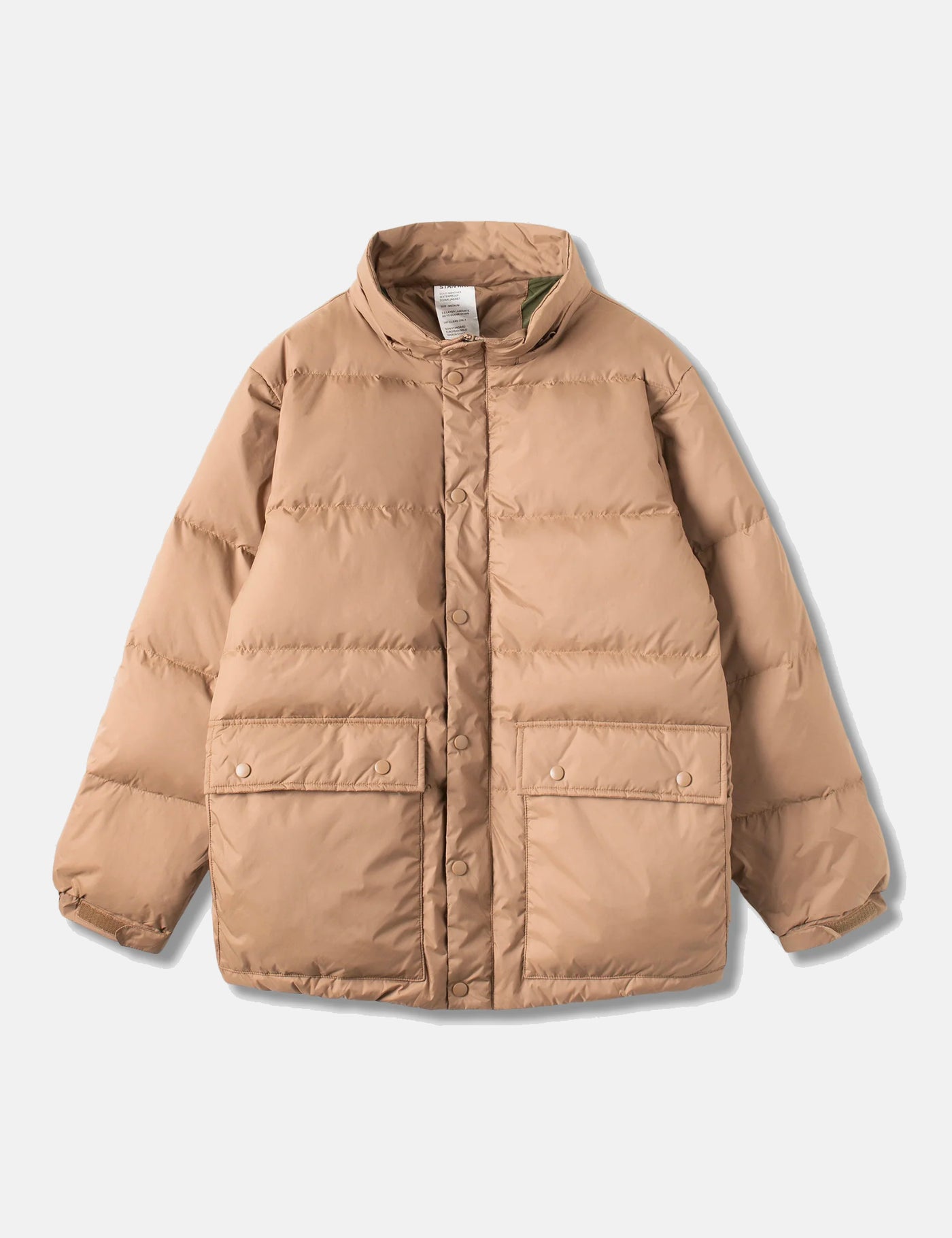 STEAF 23AW SKY COAT（SUNSET BROWN） Bronze Faux Suede Puffer