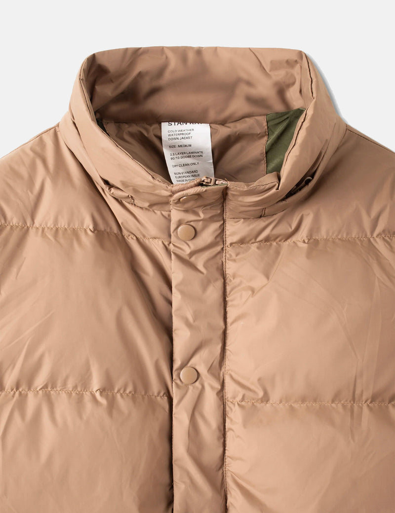 Stan Ray Down Jacket (Removable Hood) - Dusk Khaki