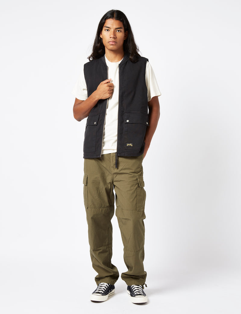Stan Ray Works Vest (Duck Canvas) - Black