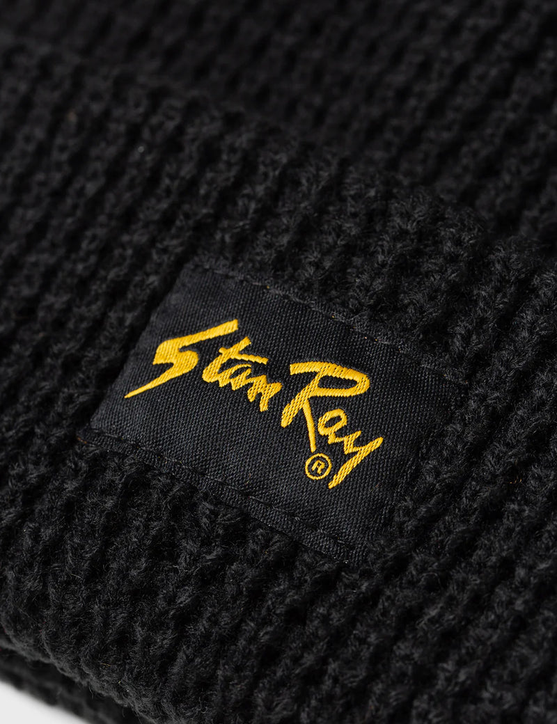Stan Ray Waffle Knit Beanie - Black