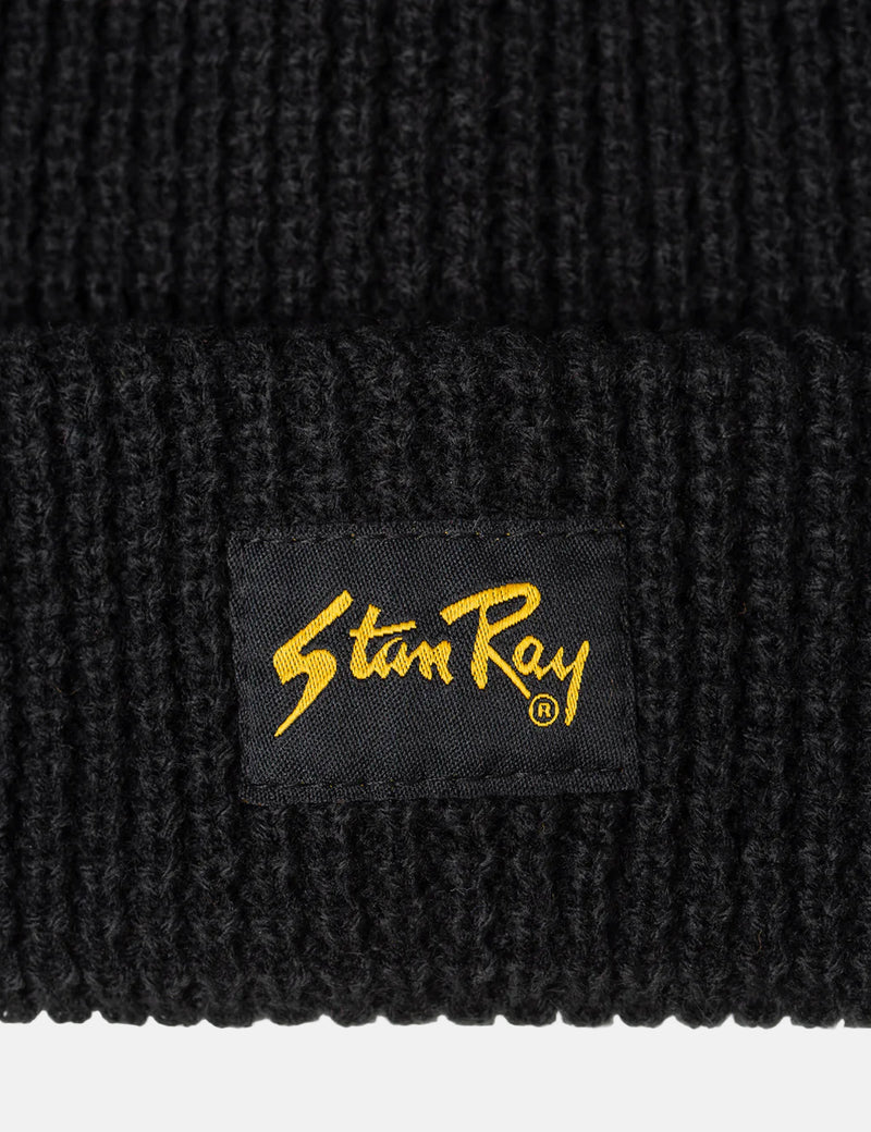 Stan Ray Waffle Knit Beanie - Black