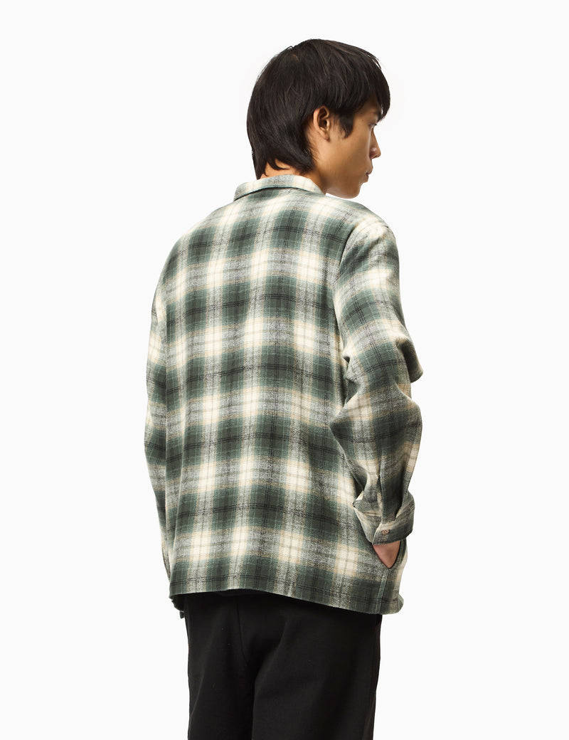 Stan Ray Zip Plaid Shirt - Green