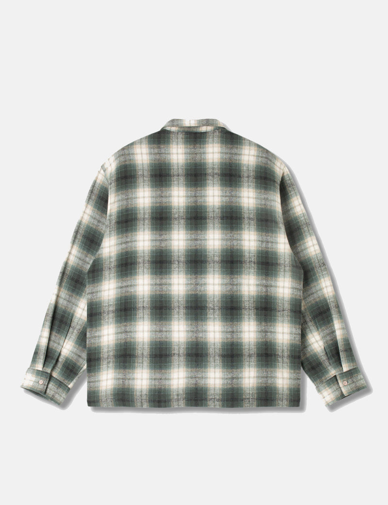 Stan Ray Zip Plaid Shirt - Green