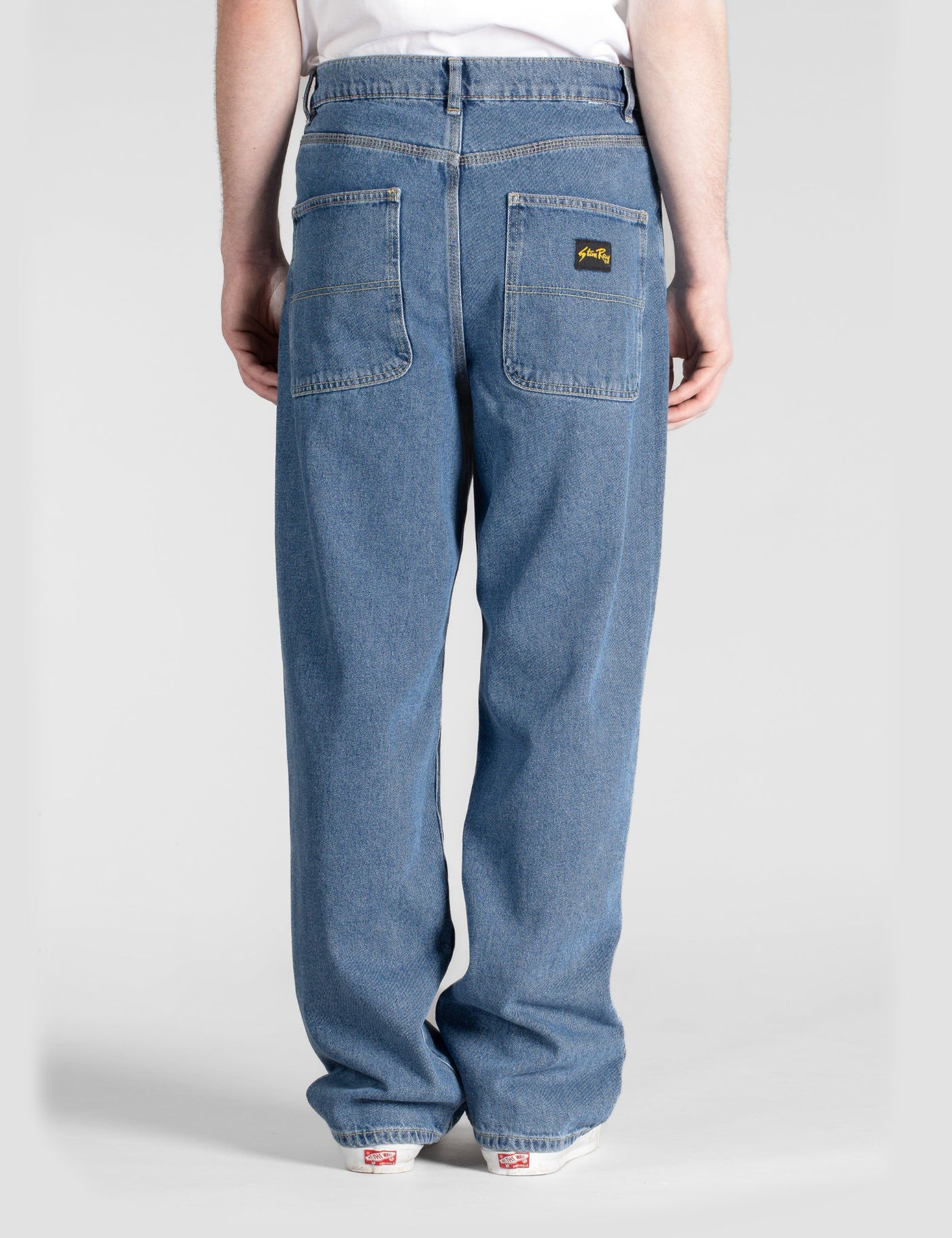 【INCHANT ME】885 Washed Curved Wide Denim INCHANT ME(インチャントミー) -885ウォッシュ加工ワイドデニム
