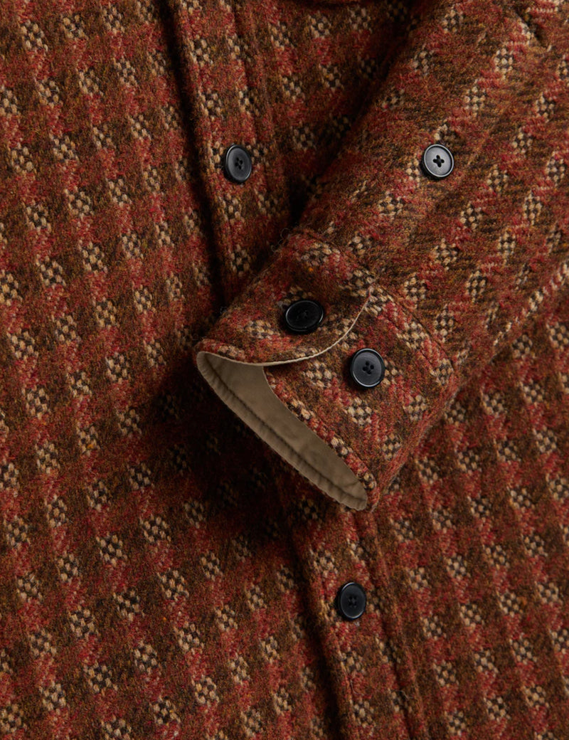 Portuguese Flannel Merino Tweed Shirt - Brown
