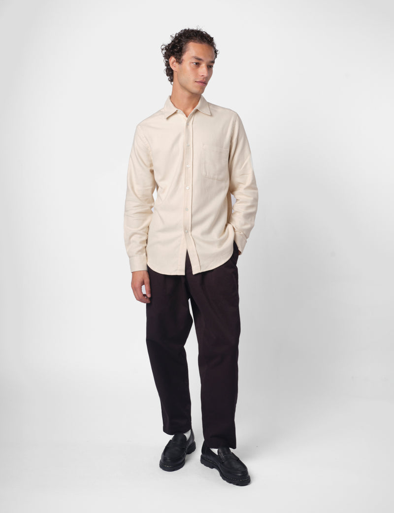 Portuguese Flannel Teca 2.0 Shirt - Ecru