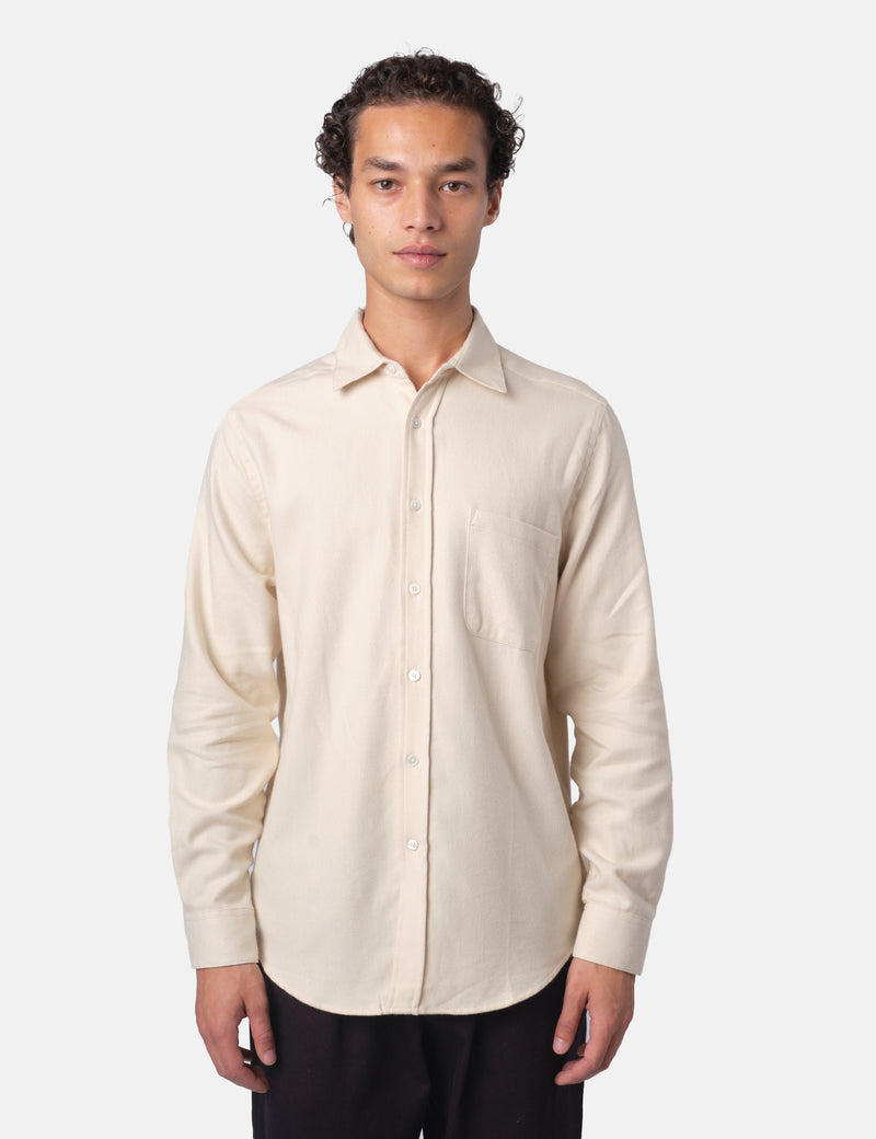 Portuguese Flannel Teca 2.0 Shirt - Ecru
