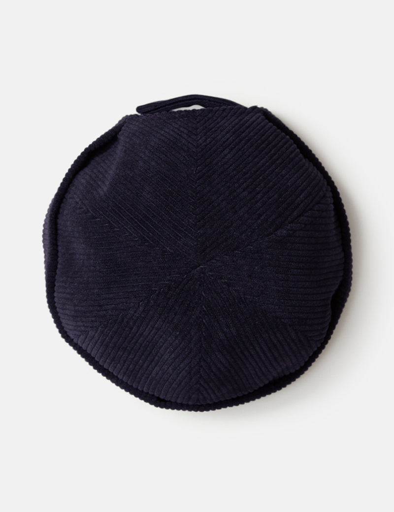 Bhode Dock Worker Hat (Cord) - Navy Blue