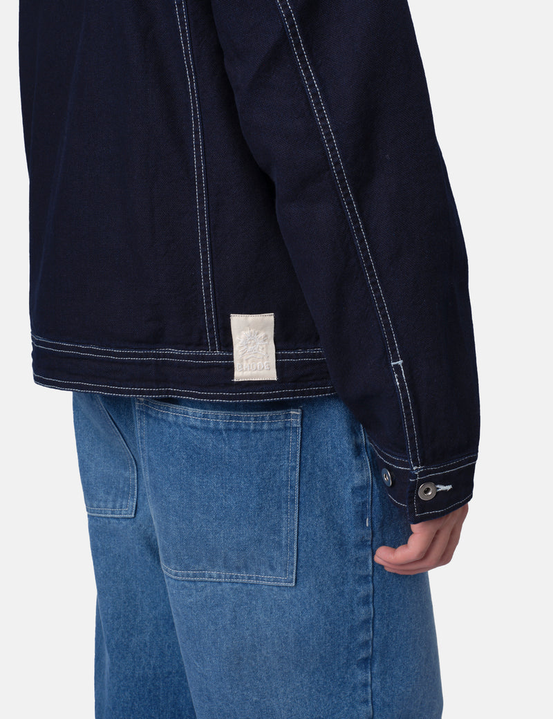 Bhode Denim Jacket - Dark Indigo Blue