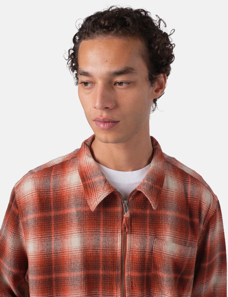 Bhode Zip Shadow Check - Rust