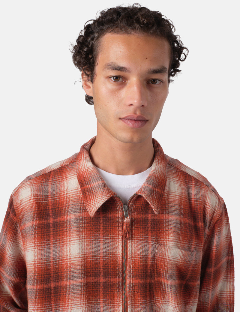 Bhode Zip Shadow Check - Rust